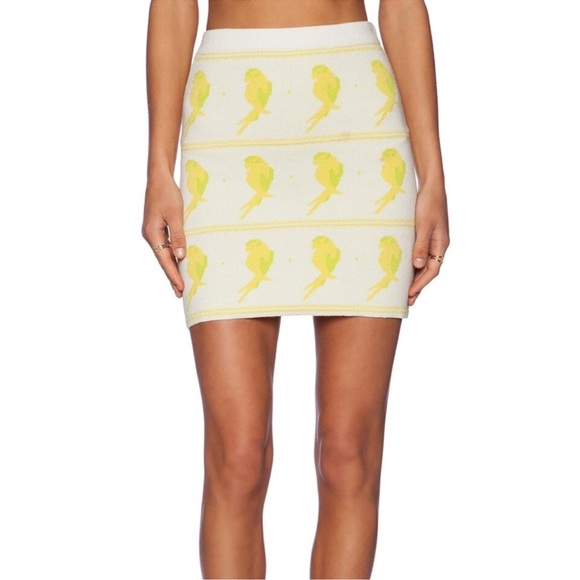 For Love & Lemons Knitz Flock to Me Birdie Size Large Crop Top & Size Med Skirt - Picture 3 of 14